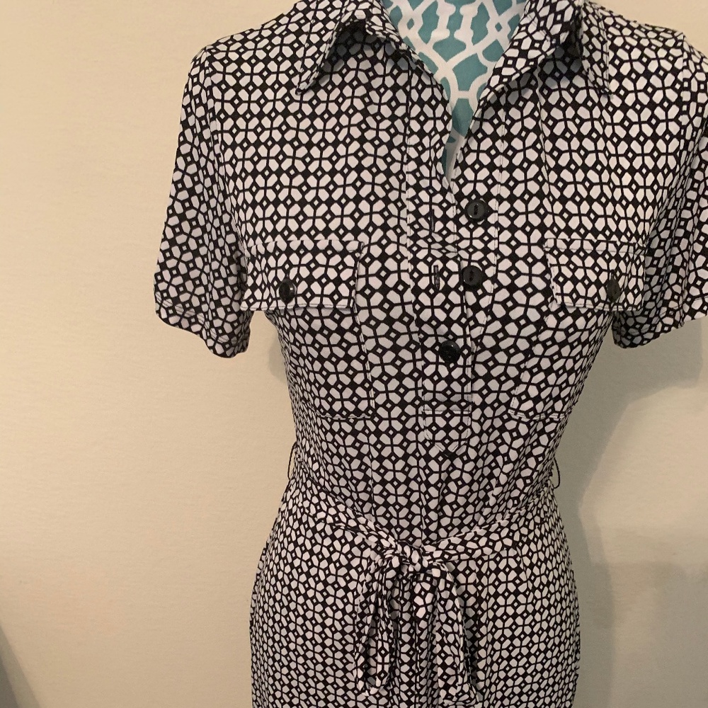 Black and White New Short Professional Dress
